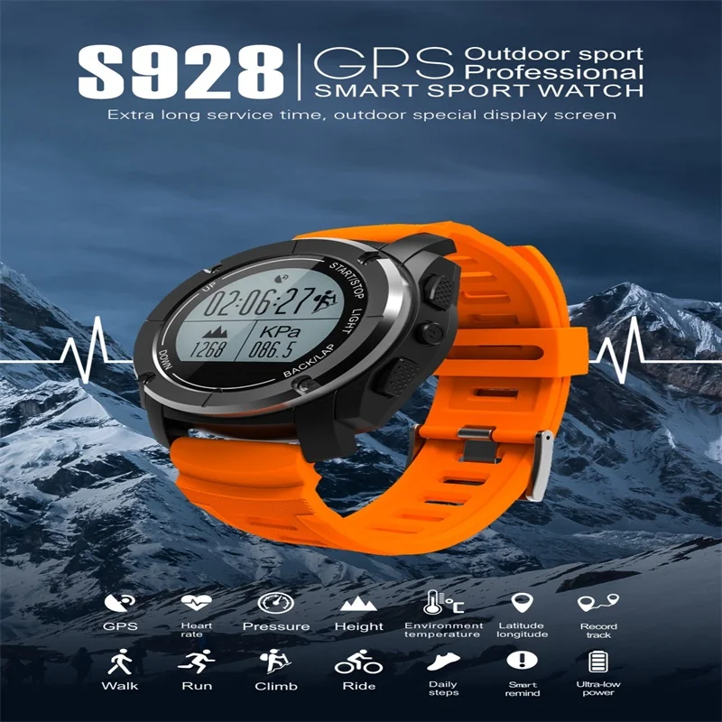 YSCEN S928 gps Спорт на открытом воздухе Смарт часы IP66 жизни Водонепроницаемый с