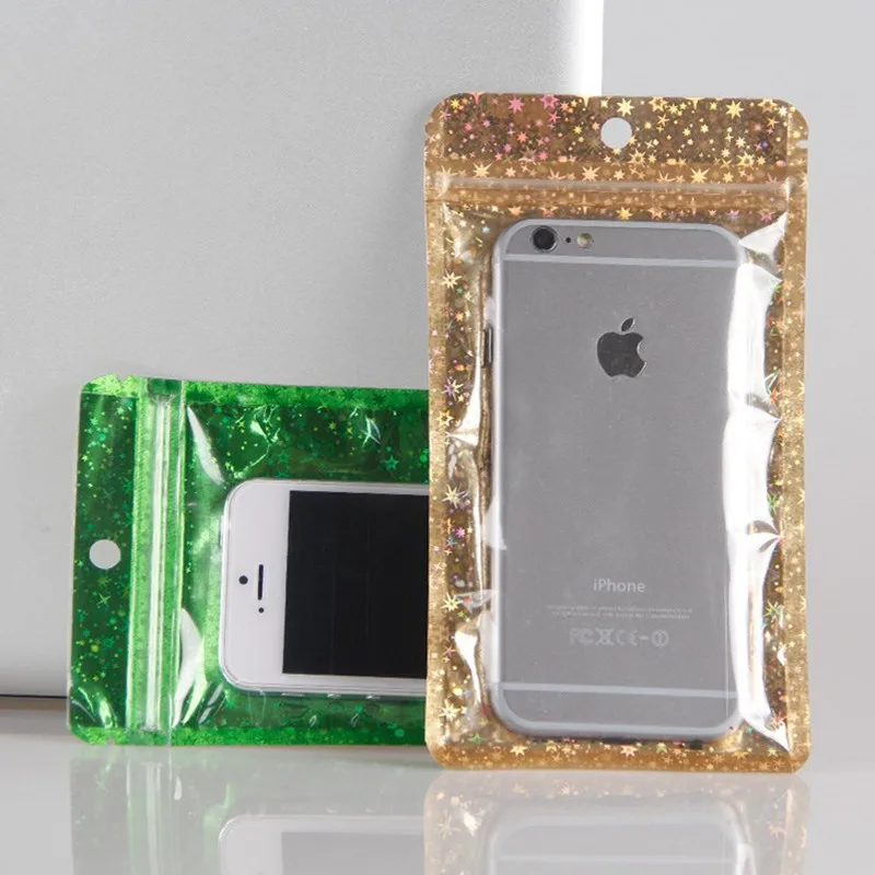 100 шт. блестящие золотые/зеленые/прозрачные Самоуплотняющиеся пластиковые