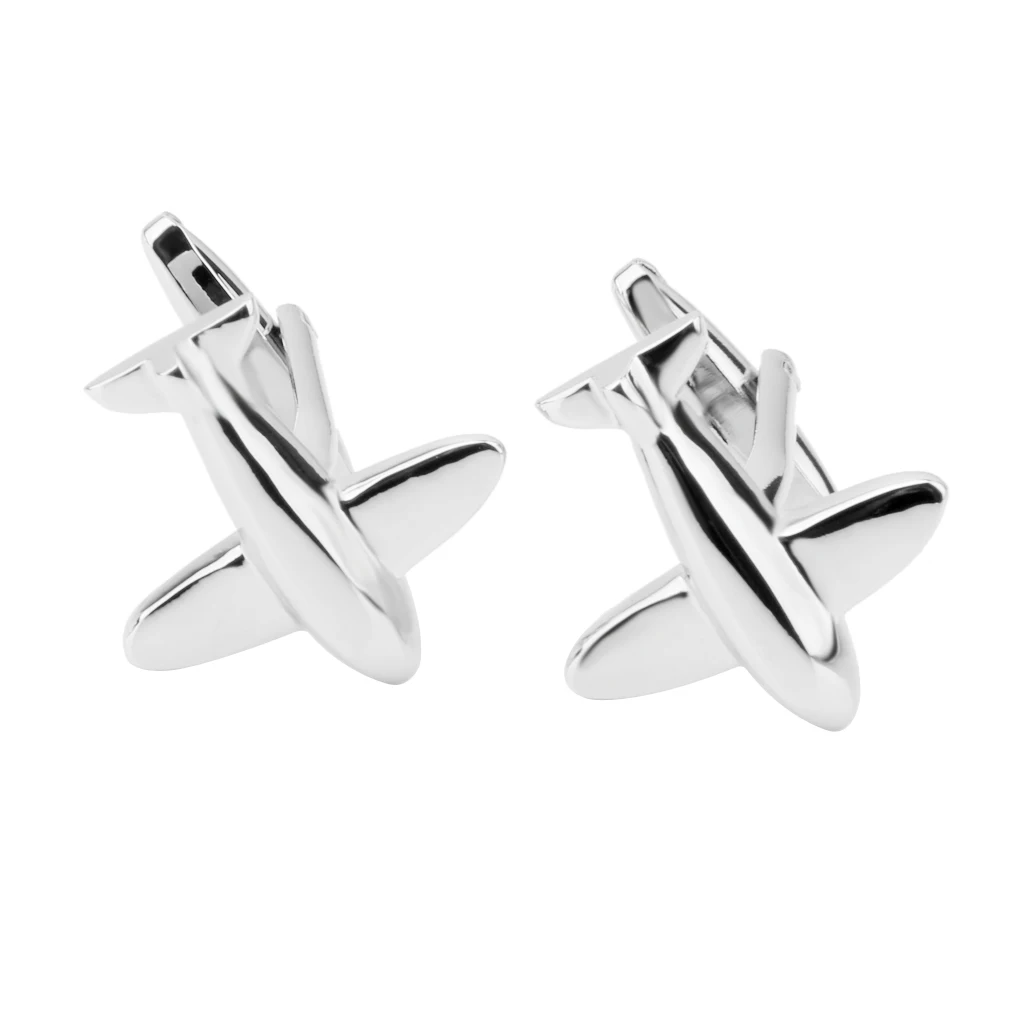 Мужская рубашка костюм запонки форма самолета Запонки Свадебные ювелирные