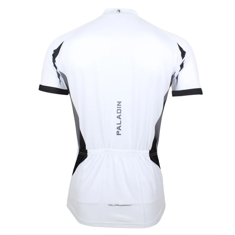 Мужская велосипедная рубашка с коротким рукавом PALADIN черная и белая | Спорт