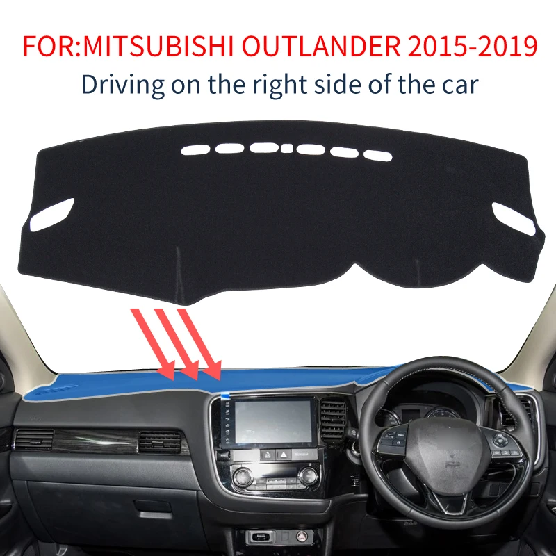 Коврик Smabee для приборной панели Mitsubishi Outlander 2015 ~ 2018 3rd Gen 2016 2017 Противоскользящий