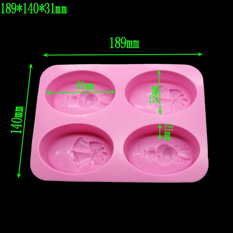 Колокольчик силиконовая форма для мыла с оленем кухонные принадлежности