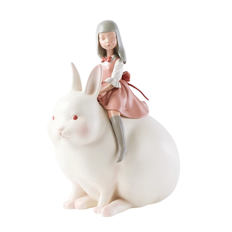 Moonlight Rabbit Kemi живая белая ночь сказка Lite Edition кошка общая кукла ручной работы рабочего стола настройка подарок на день рождения модные игрушки - Цвет: Moonlight Rabbit