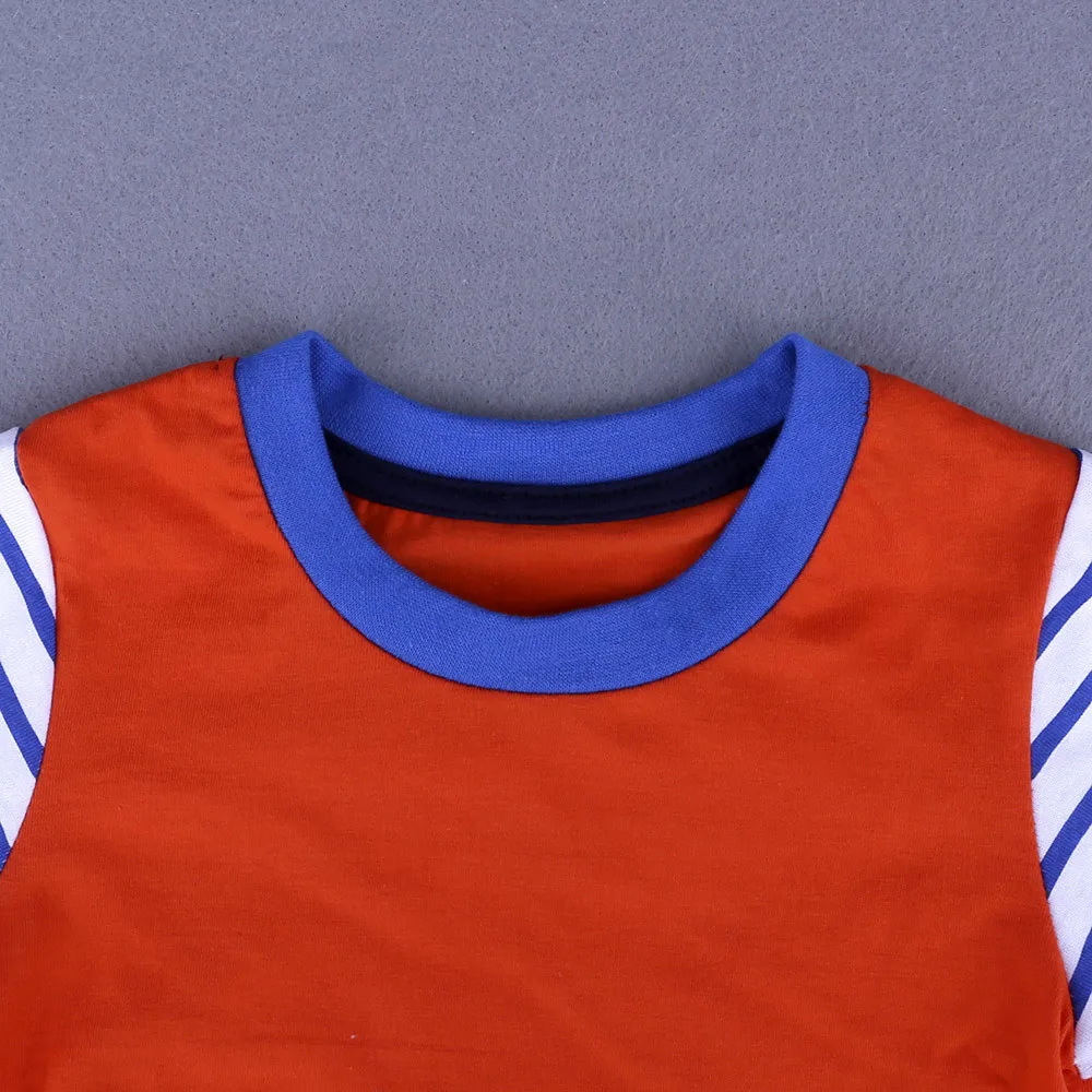 

TELOTUNY baby boy summer short T-shirt soft cotton T-shirts for boys baby clothes kids t-shirt 18M-6T Cartoon Striped Z0829