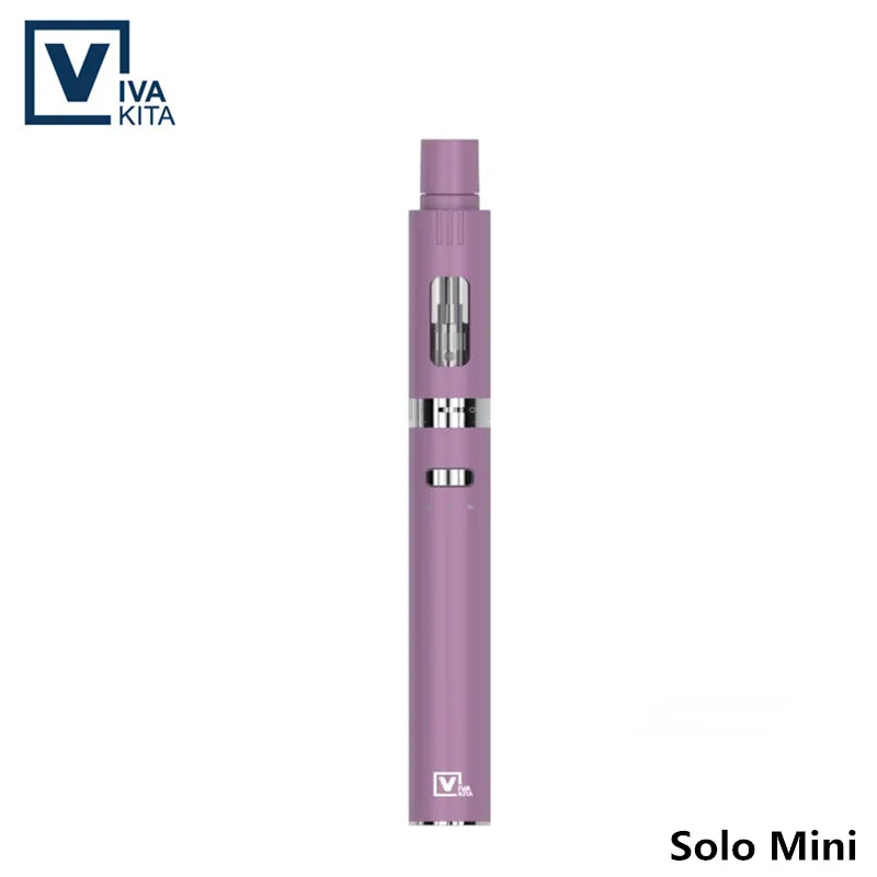 Электронная сигарета vape Solo Mini kit Vape ручка Встроенный 650 мАч мод 20 Вт все-в-одном модный бак 0.8ом герметичный верхний наполнитель 2,0 мл