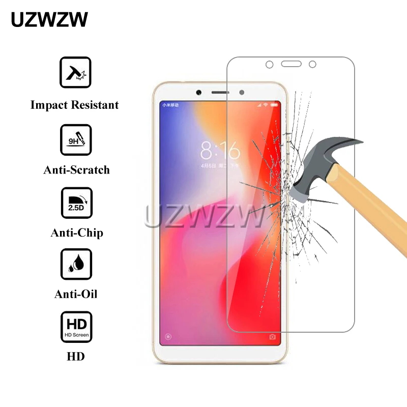 2 шт 2.5D Премиум Закаленное стекло для Xiaomi Redmi 6 защитная пленка для экрана для Xiaomi Redmi 6 Redmi6 стекло