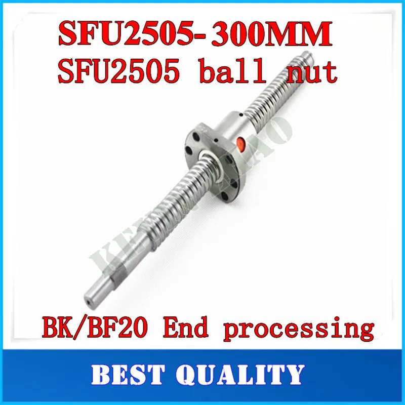 Шаровой шуруп 25 мм 2505 скрученный C7 шаровой SFU2505 300 BK20 BF20 Торцевая обработка one