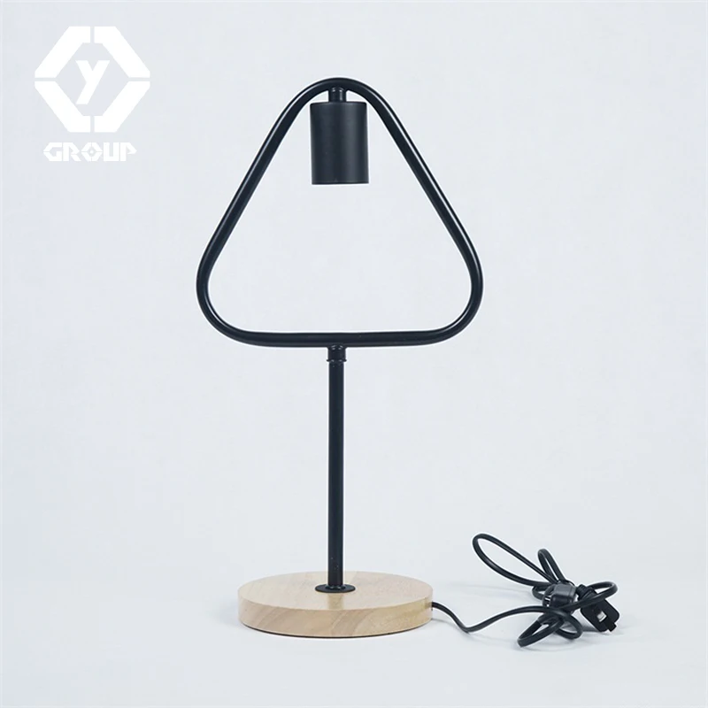 Oygroup ночь настольная лампа черный современный Утюг Романтический офис свет для