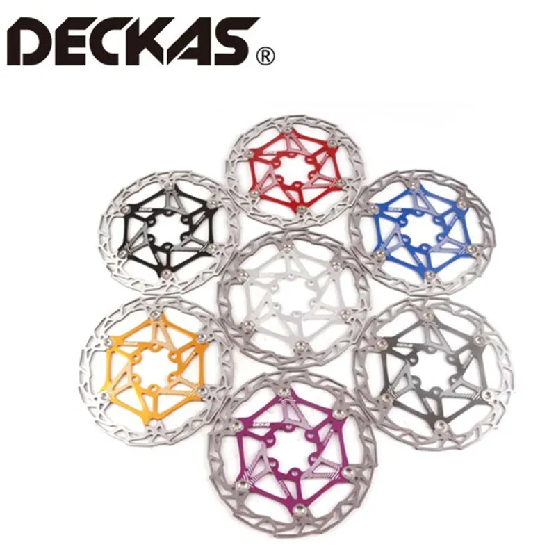 DECKAS Ultra light MTB Mountain Bike Brake Disc Float Floating Pads 160mm 180mm 6 Bolt Rotors Parts Bicycling Accessories shimano deore sm rt56 brake disc 6 bolt mountain bikes disc m610 rt56 m6000 brake disc 160mm 180mm mtb