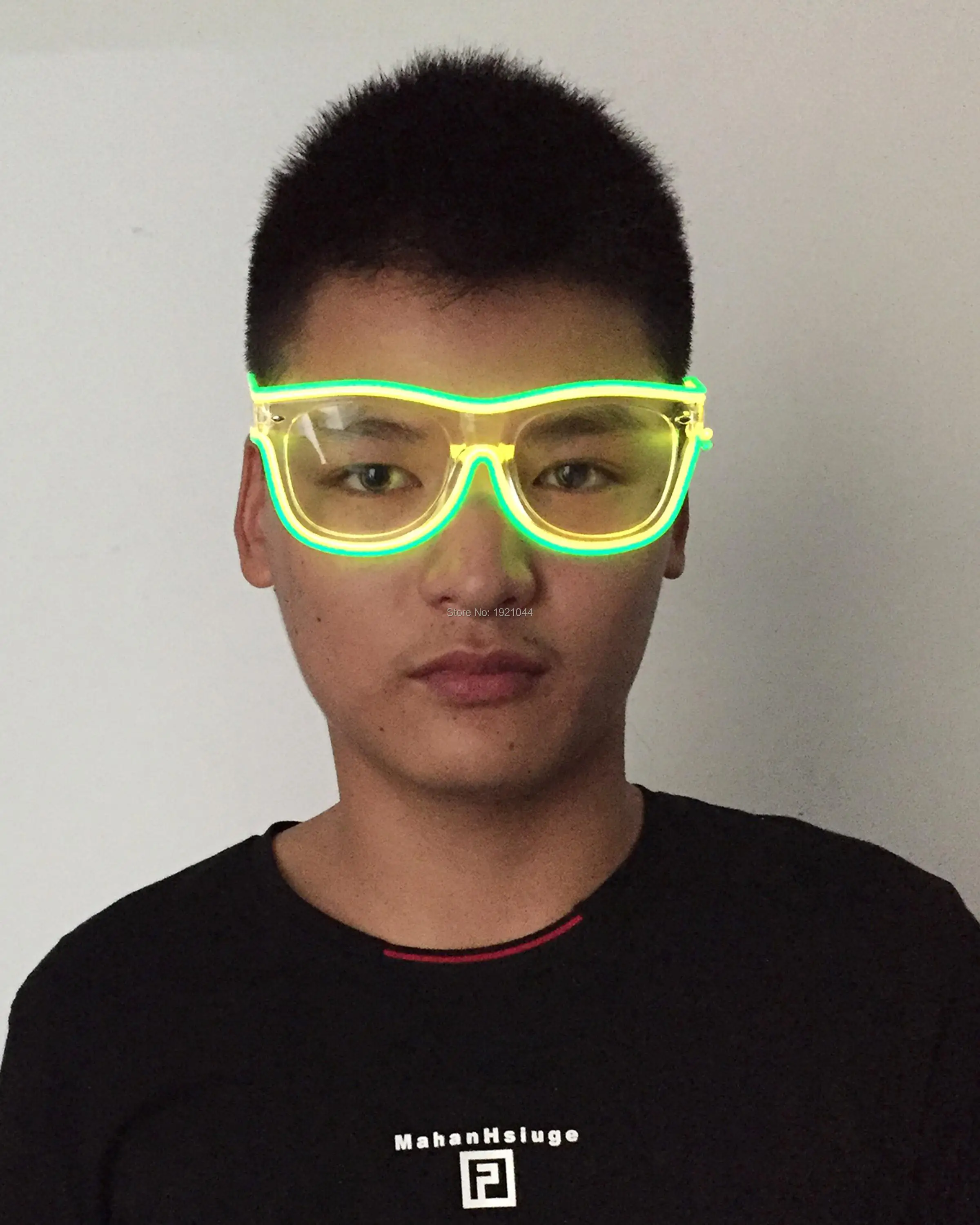 Неоновый светильник очков хит продаж DC 3V звуковая активация Мощность по 2 AAA