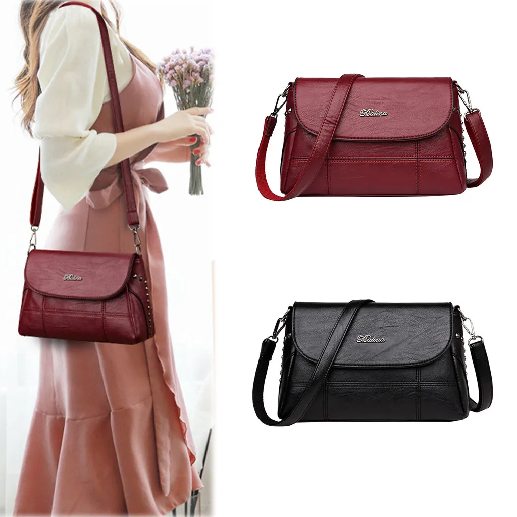 

Women Bag Fashion Shoulder Solid Color Messenger Mummy Wild Handbag sac main femme bags for women 2019 bolsa feminina