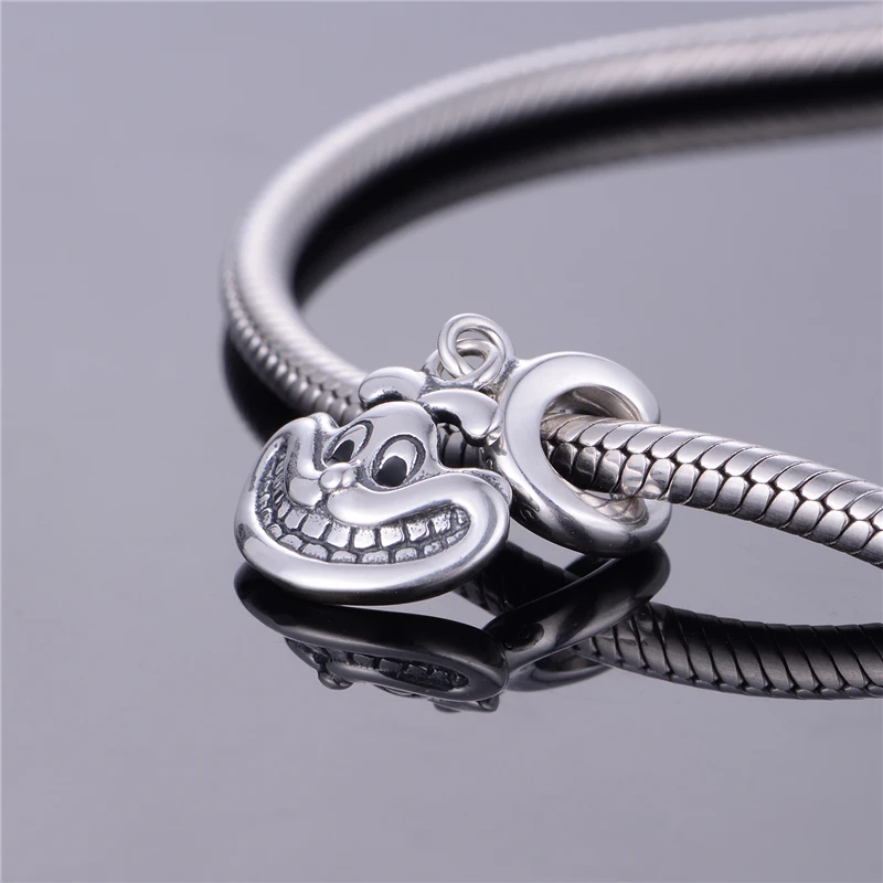 925 пробы Серебряные ювелирные изделия Банни браслеты с брелоками для девочек