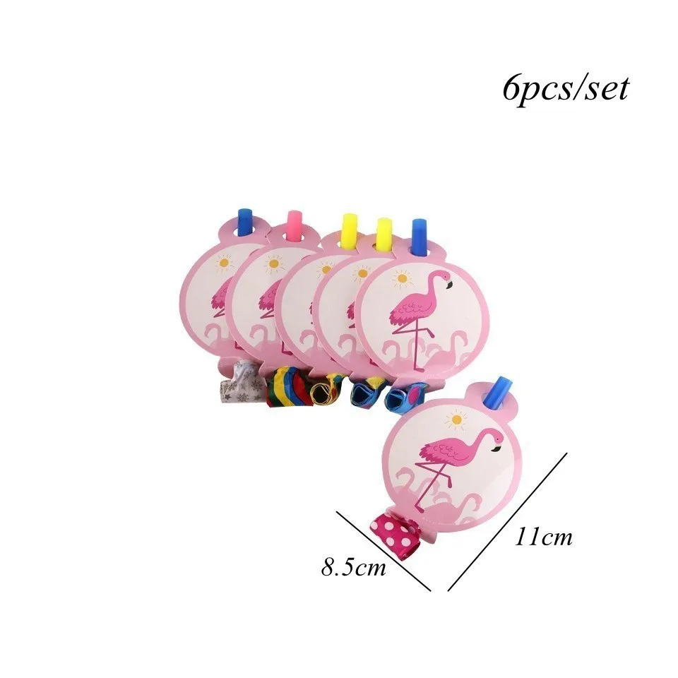6pcs Blow Dragon 1 компл. Фламинго серии одноразовая посуда бумажная настольная декоративная пластина/баннер Тема Свадьба День рождения Летняя Вечеринка украшения принадлежности - Цвет: 6pcs Blow Dragon