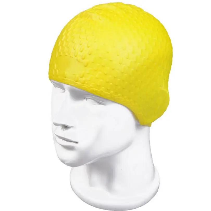 M037 Yellow Для мужчин и Для женщин конфеты Цвета плавательный Водонепроницаемый силиконовый Панама, пляжная одежда Обложка Гибкая унисекс Шапки крышка защищает ухо - Color: M037 Yellow