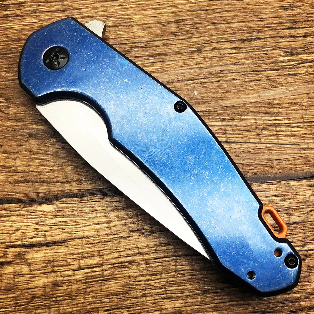 BMT ZT0220 тактический складной нож D2 лезвие+ стальная ручка титановое покрытие Флиппер выживания Открытый лагерь Карманный edc-инструмент нож