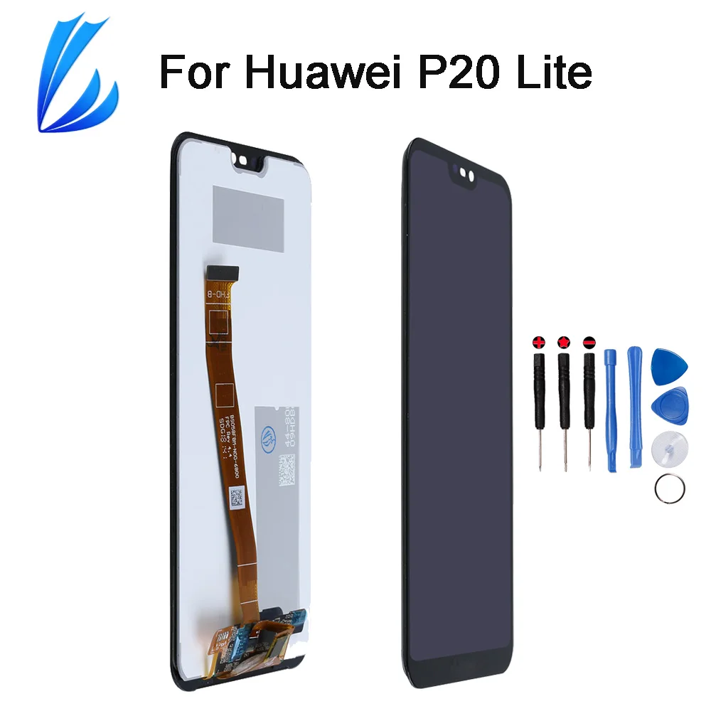 100% протестированный P20 Lite ЖК дисплей в сборе для Huawei Сенсорная панель Nova 3e Замена