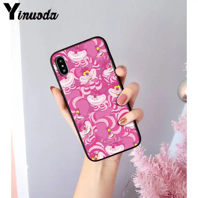 Yinuoda Алиса в стране чудес Чеширский кот чехол для телефона чехол для iPhone 8 7 6 6S Plus X XS MAX 5 5S SE XR Coque 11 11pro 11promax