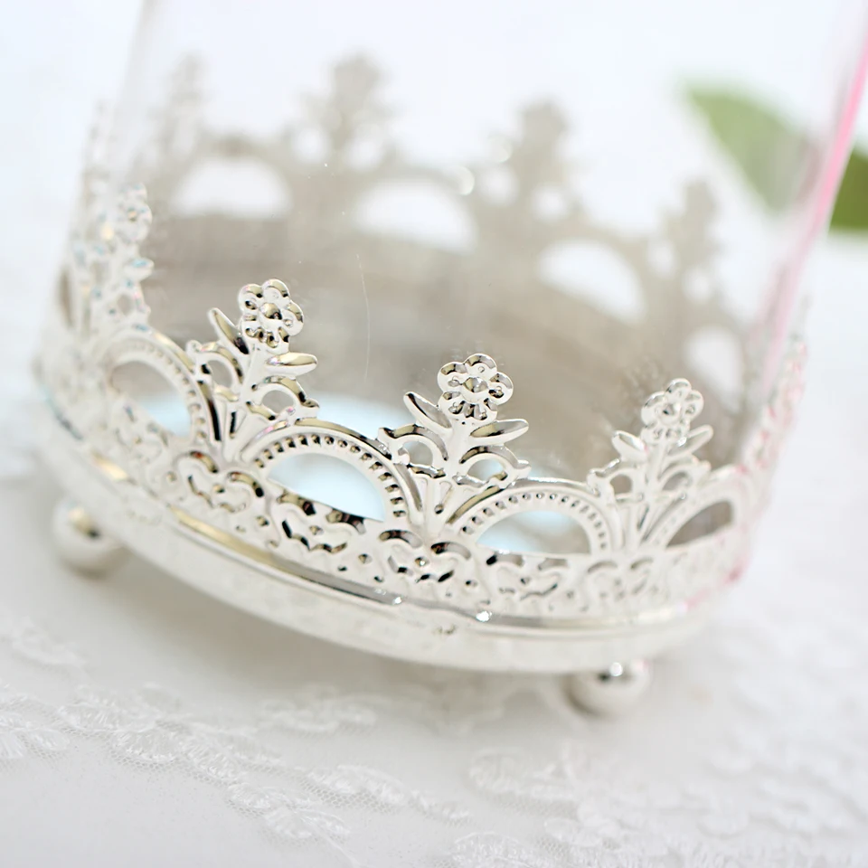 Роза королева стеклянная крышка подсвечник для свадебных подарков вечерние чное