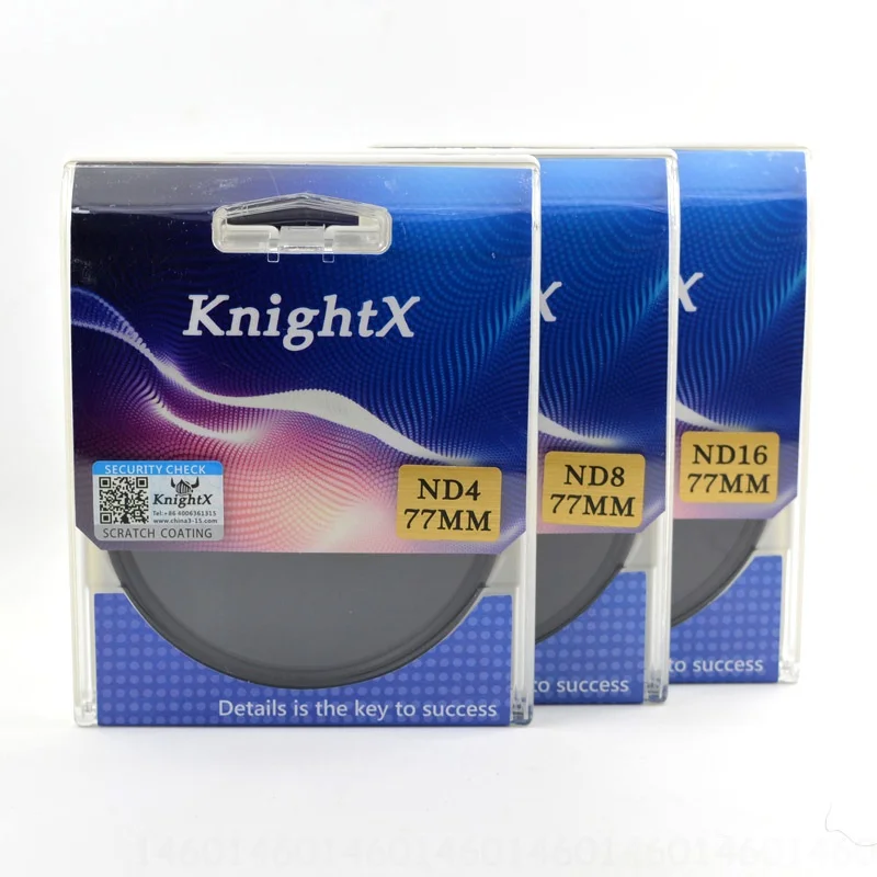 ND4 ND8 ND16 KnightX ND2 ND4 ND8 ND16 ND 49 52 55 58 62 67 72 77 мм Камера фильтр для объектива для canon eos sony nikon 400d 1200d фотографии 2000d - Цвет: ND4 ND8 ND16