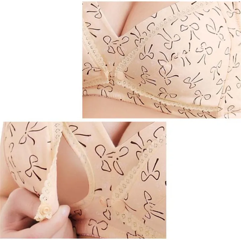 Бюстгальтер для кормящих мам хлопковый бюстгальтер пуш ап кормления сна Одежда