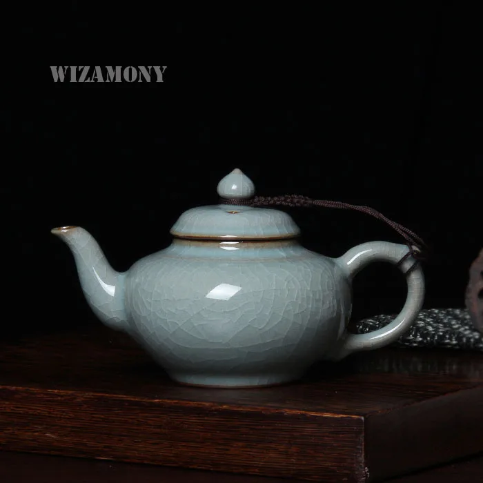 218 мл глазурь с трещинами Brother печь Longquan Celadon специальный чайник Zisha Керамика