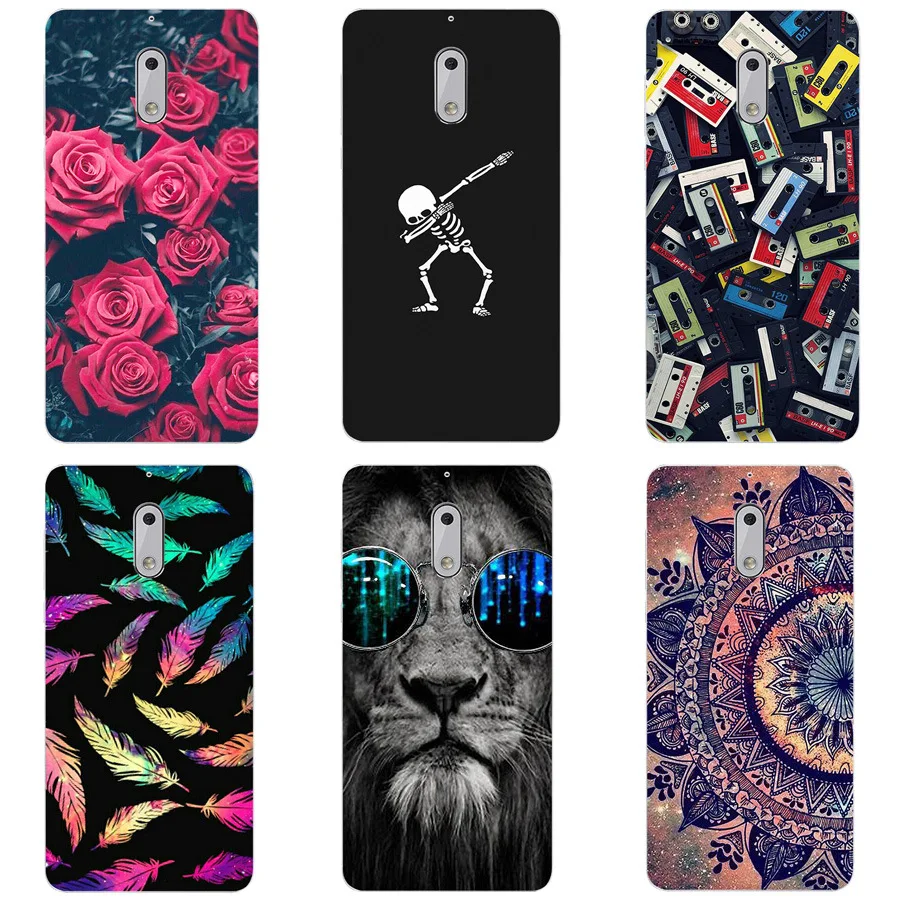 For Nokla 2 3 5 6 7 case Silicone Cute Unicorn Pattern back Cover for Nokia plus X6 Phone |