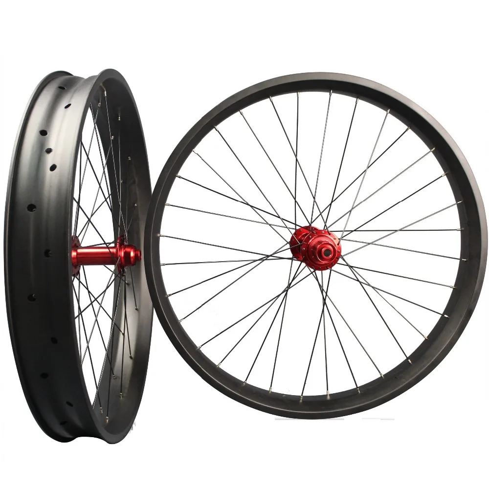 Колеса из углеродного волокна 26 х65/80/100 мм|fatbike wheelset|carbon wheels clincherwheels clincher |
