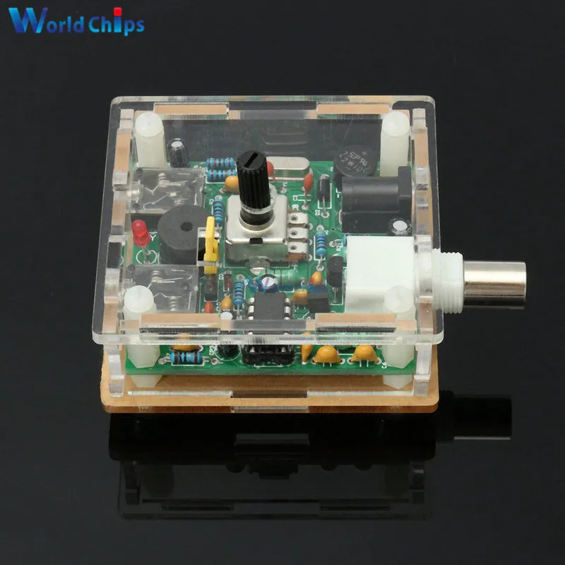 DC 9-13,8 V S-PIXIE CW QRP коротковолновый радиоприемопередатчик 7,023 Mhz+ акриловый чехол DIY kit