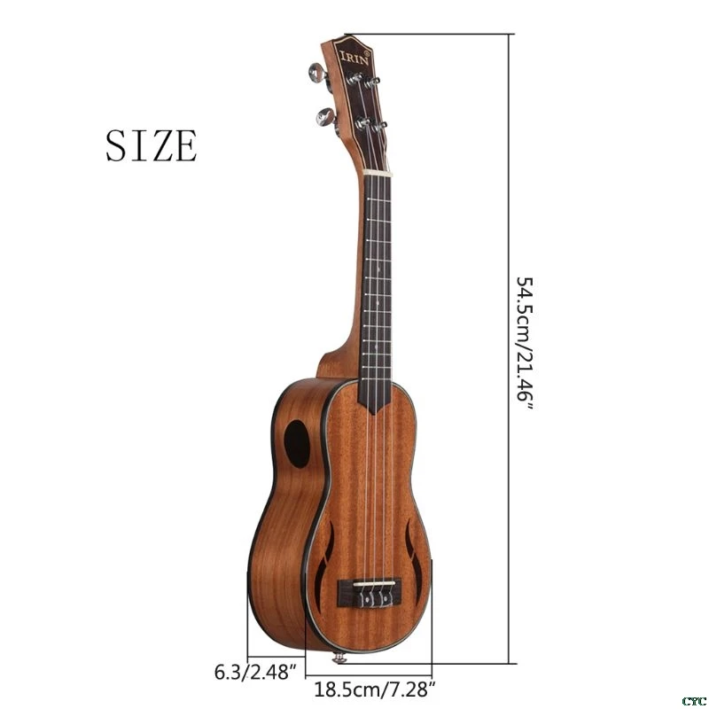 Тенор укулеле ИРИН 21 дюймов ореховое дерево 18 акустическая гриф Ukelele гитара красное дерево гриф