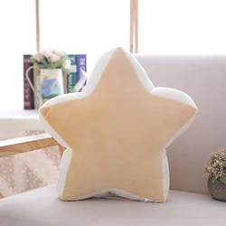 Yellow star Красочные Луна Звезда счастливое облако Радуга раковины холм мяч стрельба звезда плюшевая подушка натуральная мягкая подушка диван стул Декор - Цвет: Yellow star