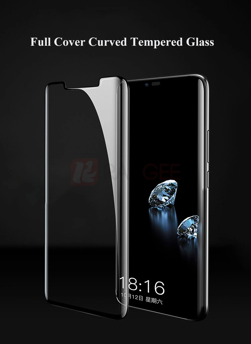 Стекло для huawei mate 20 pro, закаленное стекло, полное покрытие, изогнутое стекло, Защитная пленка для экрана, закаленное стекло для huawei mate 20 pro