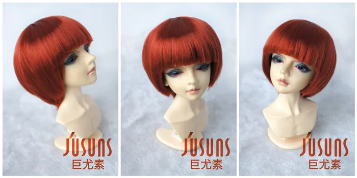 JD019 1/6 1/4 1/3 популярный мальчик короткий срез BJD кукольные парики Размер 6-7 дюймов 7-8 дюймов 8-9 дюймов 9-10 дюймов синтетический мохер кукольные волосы