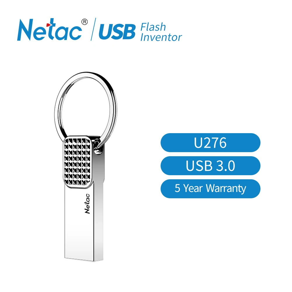 Silver Netac U276 32 GB USB флэш-накопитель USB 3,0 автомобильный брелок флеш-накопитель металлический U диск 32 Гб USB3.0 Starshine Водонепроницаемый зашифрованный флеш-накопитель - Цвет: Silver