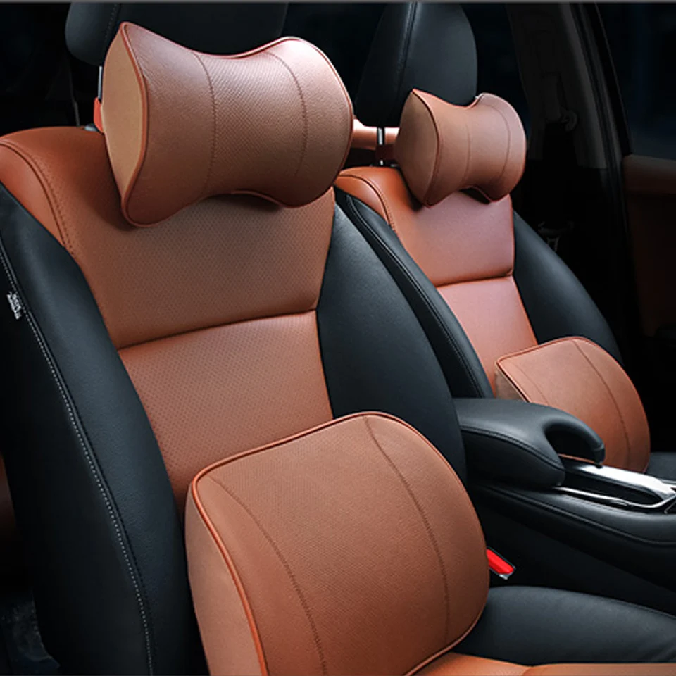 3D Автомобильная подушка для сиденья с эффектом памяти подголовник из