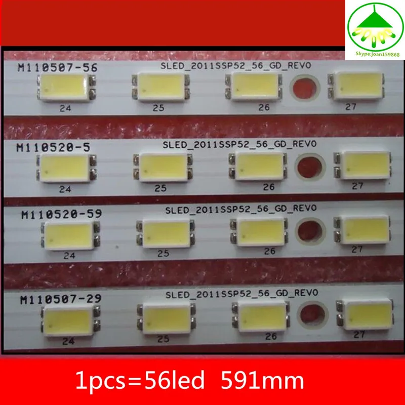 

100%NEW 1Piece/Lot 591mm 1piece=56LED LED Backlight strip For LCD TV LCD-52LX830A LCD-52LX530A 52LX83A E129741