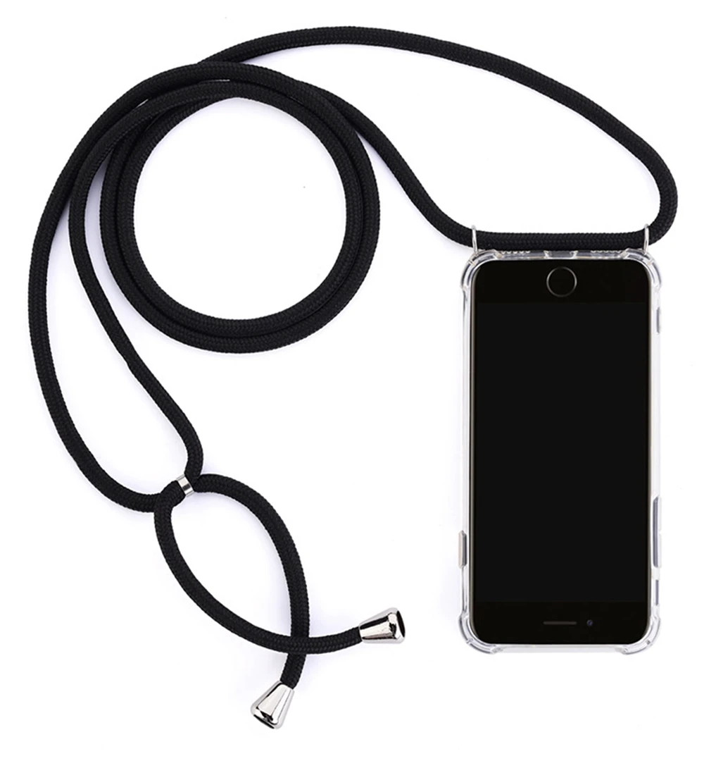 Чехол на шнурке для мобильного телефона iPhone 7 8 Plus четырехугольный противоударный