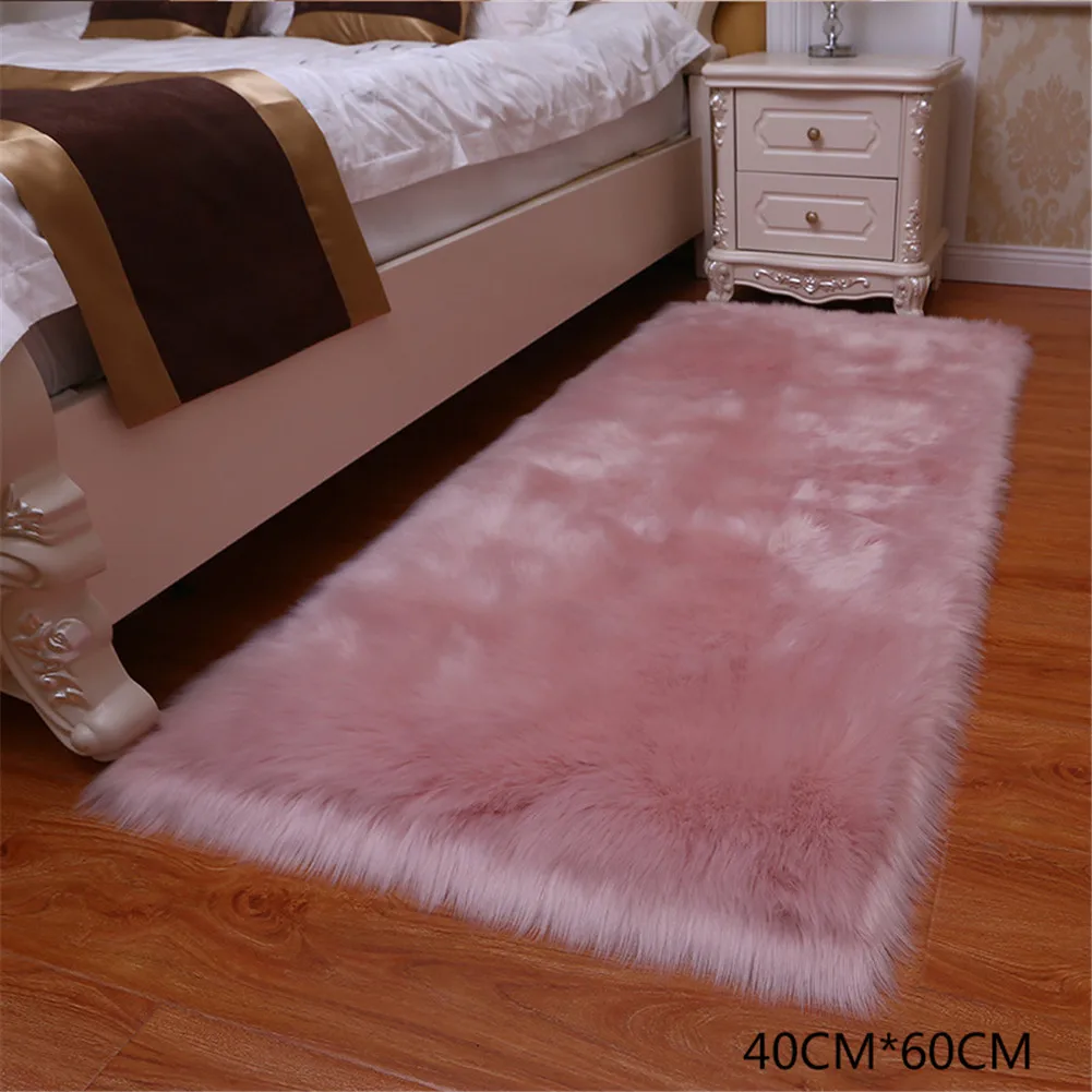 Светло-серый Из мультфильма «Холодное сердце», 1 шт., искусственный шерстяной ковер ворсистый, пушистый ковры для Гостиная Спальня дропшиппинг@ v-образной КРЕПЕЖНОЙ ПЛАСТИНОЙ LS - Цвет: Светло-серый