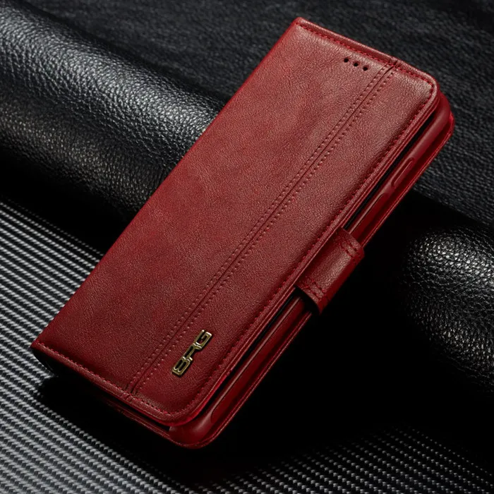 Red Для samsung Galaxy S9+ S10+ Note9 S10E бумажник флип кожаный съемный магнитный многофункциональный чехол - Цвет: Red