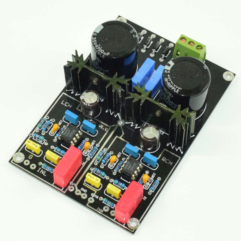 Плата усилителя K.GUSS с высоким коэффициентом усиления готовая Hi Fi JRC5532 * 2|hifi amp|board