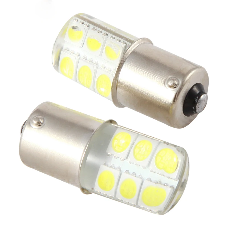 10 шт. ba15s S25 1156 p21w светодиодный белый светильник s 5050 12SMD силиконовая лампа DC12V автомобиля задние парковка светильник фонарь стоп-сигнала Поворотная сигнальная лампа