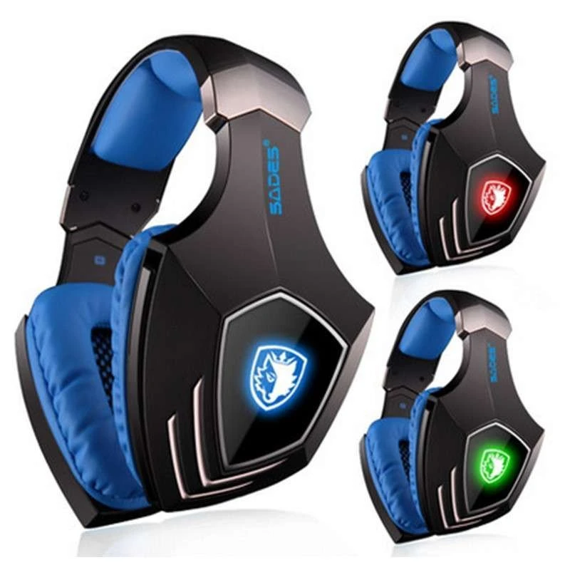 SADES A60 профессии игровая usb гарнитура 7 1 Surround Sound вибрации Функция наушники с