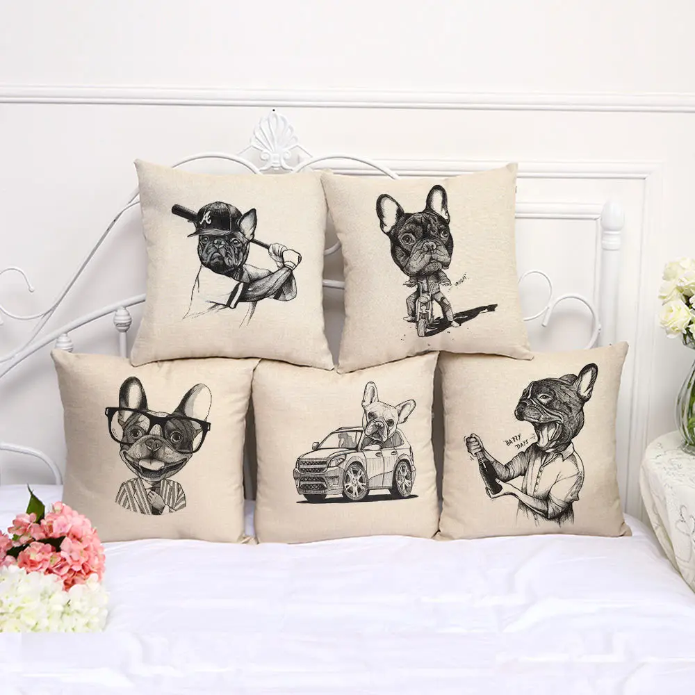 Хит наволочка забавная подушка для плохой собаки декоративная животного