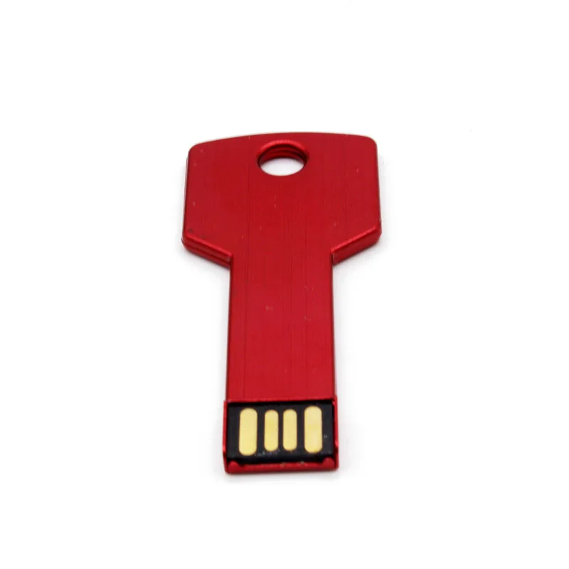 Red JASTER USB флеш-накопитель с логотипом на заказ, 4 ГБ, 8 ГБ, 16 ГБ, 32 ГБ, 64 ГБ, металлический флеш-накопитель, карта памяти, форма ключа - Цвет: Red