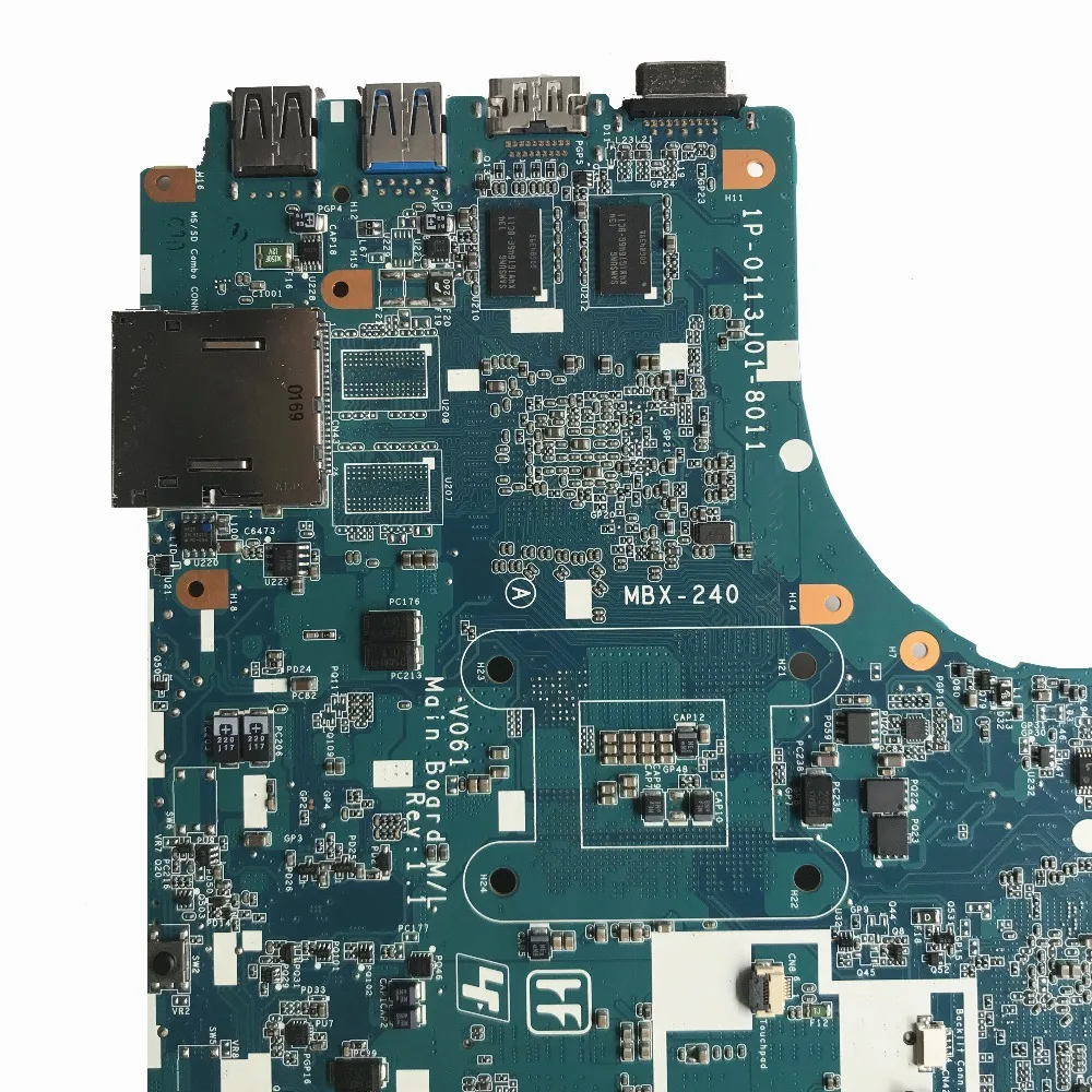 Новая материнская плата для ноутбука SONY Vaio VPCCA VPCCB серии A1830928A MBX-240 V061 1P-0113J01-8011 HM65 MB протестированная Быстрая