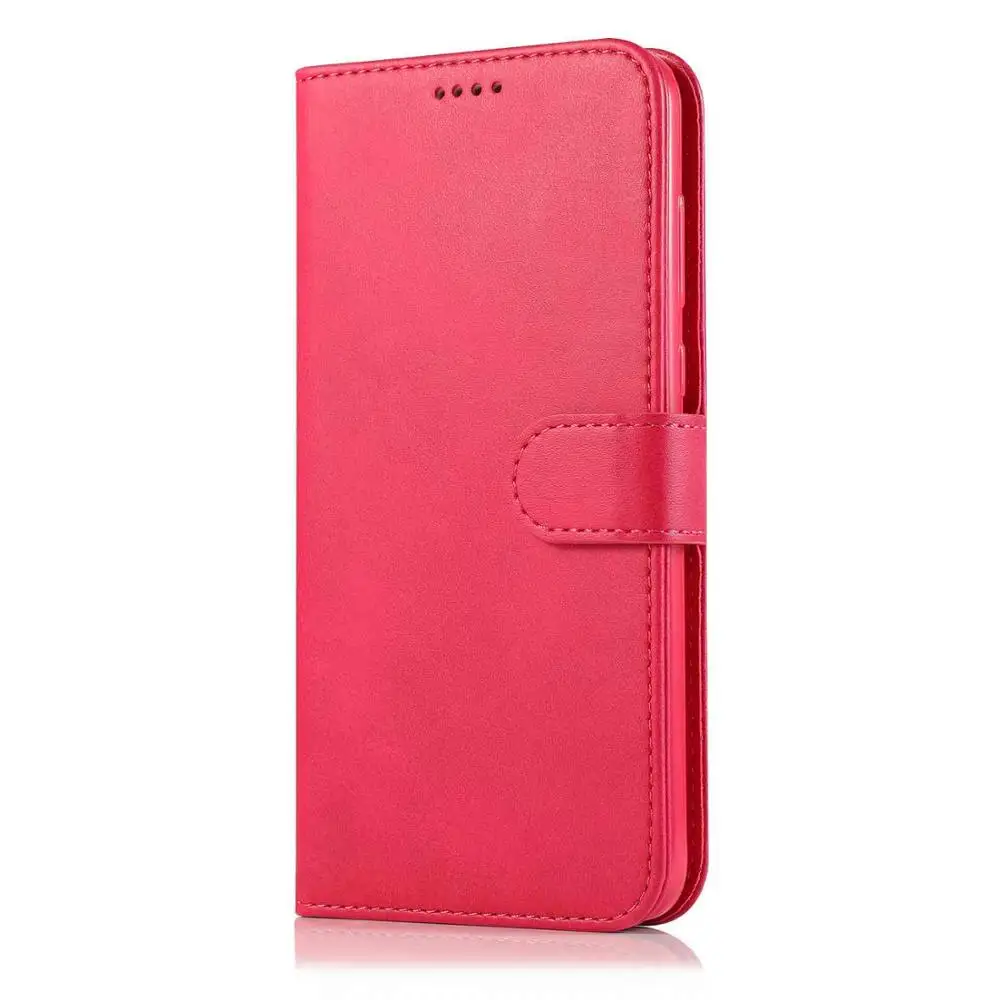 Розовый Кошелек чехол для iPhone 6 6S 7 8 Plus X XS Max XR 11 Pro Max кожаный чехол для iPhone 5 5S se 7plus 8plus держатель для карт флип чехол - Цвет: Розовый