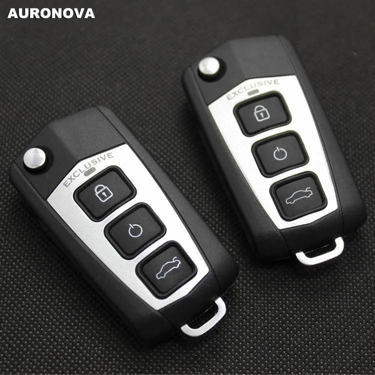 Auronnova обновленный складной ключ оболочки для Kia Cerato Sportage Forte 3+ 1 задние кнопки чехол для дистанционного ключа от машины DIY