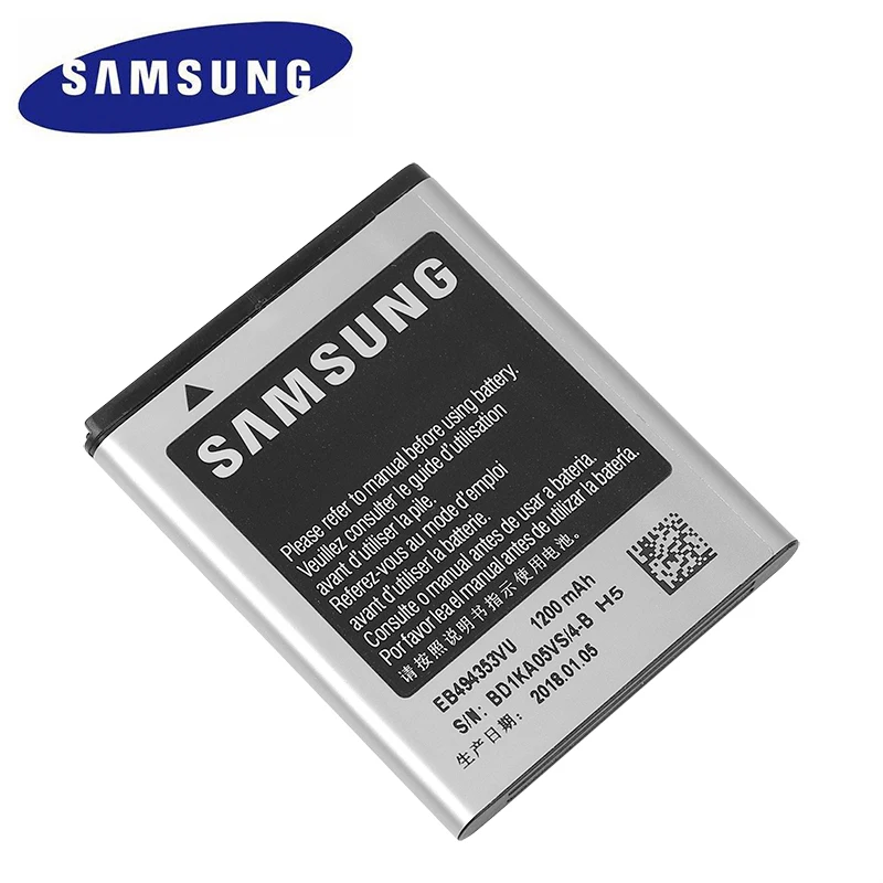 Оригинальная запасная батарея Samsung для SAMSUNG S5330 GT S5570 i559 S5232 C6712 S5750 натуральная