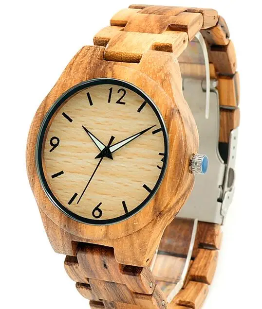 zebra wood band Бобо птица V-G24 Зебра Деревянный чехол мужские наручные часы мужской дизайн повседневные кварцевые часы Деревянный ремешок кожаный ремешок - Цвет: zebra wood band