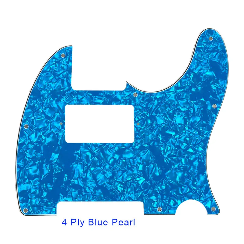 4 ply blue pearl Pleroo гитарные аксессуары накладки с 8 винтами для американского стандарта PAF Humbucker Tele Telecaster гитарная пластина для царапин - Цвет: 4 ply blue pearl