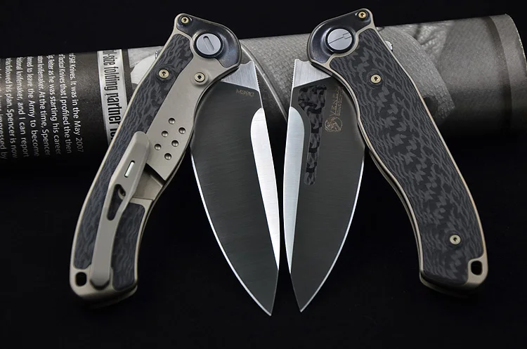 VENOM BONE DOCTOR M390 титан CF флиппер складной нож для кемпинга охоты выживания карманные кухонные ножи для фруктов EDC инструменты